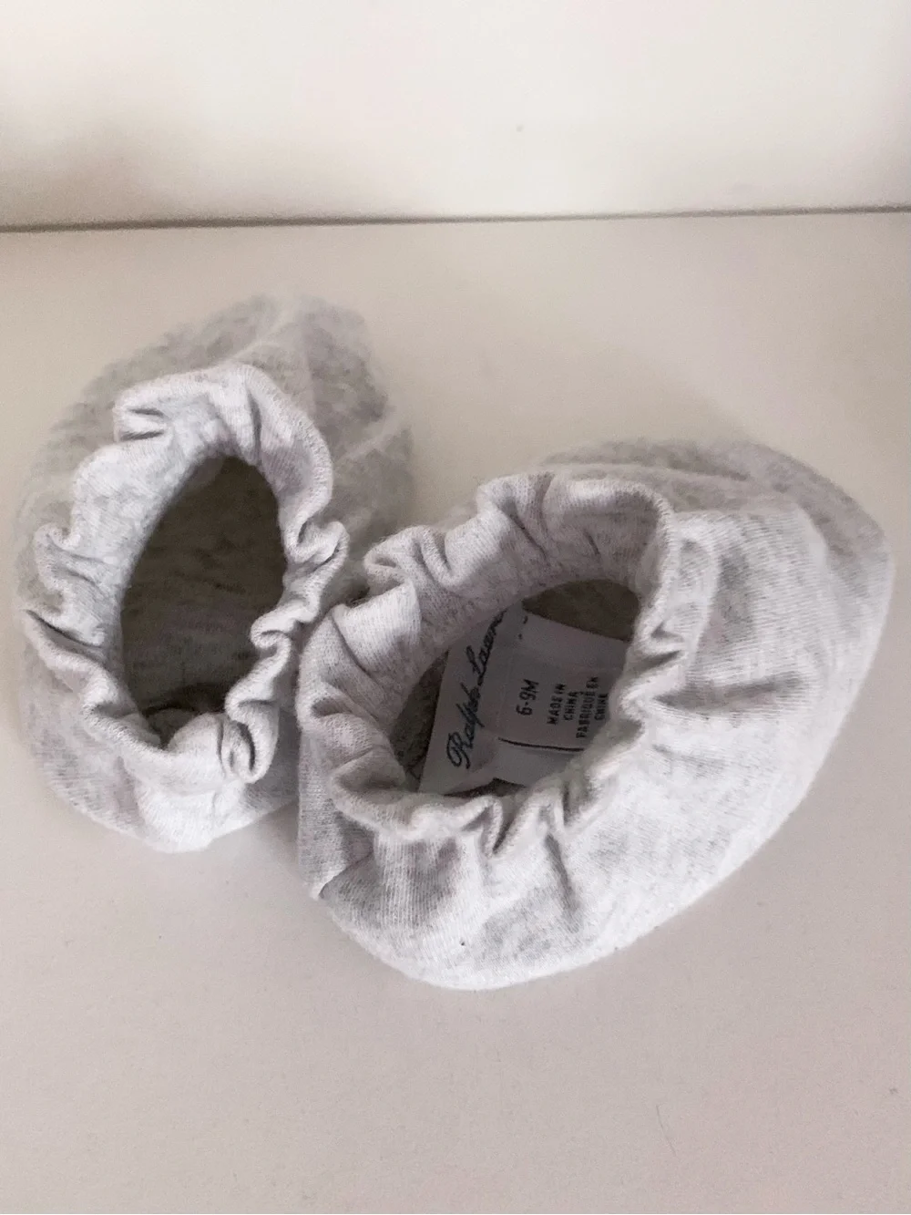 New Ralph Lauren 100% organic cotton baby booties